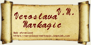 Veroslava Markagić vizit kartica